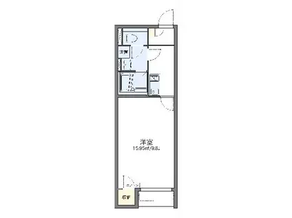 レオネクストソフィア(1K/2階)の間取り写真