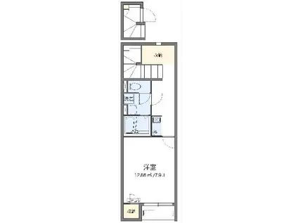 レオネクストパル(1K/2階)の間取り写真