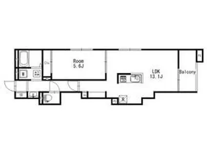 シャトネルA(1LDK/2階)の間取り写真