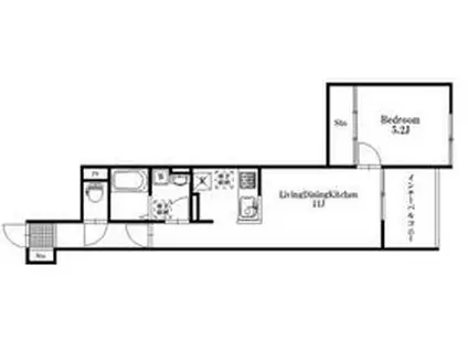シャトネルB(1LDK/1階)の間取り写真