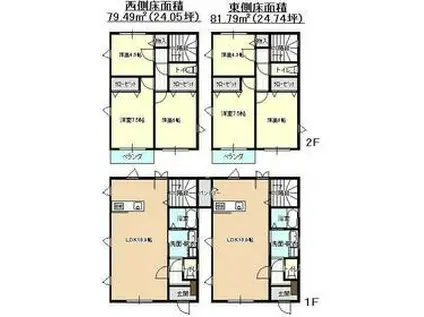 ベルフルール(3LDK)の間取り写真