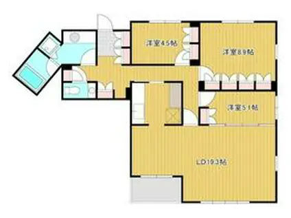 アートフォルム田町(3LDK/10階)の間取り写真