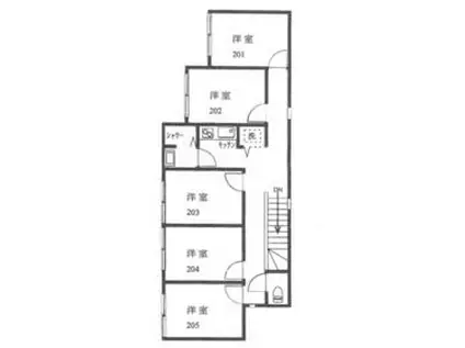 アルビオンシティ京成小岩(ワンルーム/2階)の間取り写真