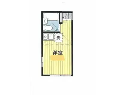 ユナイト金沢八景ペレイラ(ワンルーム/2階)の間取り写真