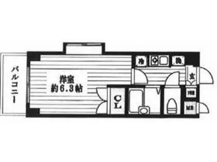 エスコート中野大和町(1K/2階)の間取り写真