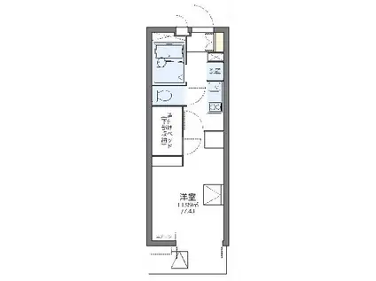 レオパレスヴィヴレ(1K/2階)の間取り写真