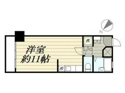 パセール長良(ワンルーム/3階)の間取り写真