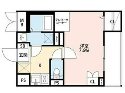 ANGE FLEUR(1K/4階)の間取り写真