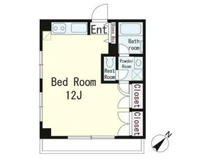 MON-REPOS(ワンルーム/4階)の間取り写真