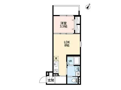 ROBOT HOME 東所沢Ⅳ(1LDK/2階)の間取り写真