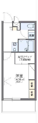 レオパレスプロスペラ-KOKADO(1K/1階)の間取り写真