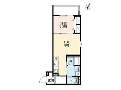 ROBOT HOME 東所沢Ⅳ(1LDK/1階)の間取り写真