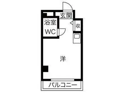 プレアール吹田泉町2(ワンルーム/2階)の間取り写真