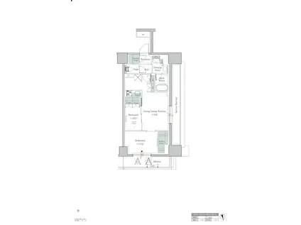 ワンルーフレジデンス中野(2DK/6階)の間取り写真