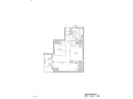 ワンルーフレジデンス中野(2LDK/8階)の間取り写真