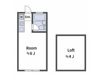 コンコルド東つつじヶ丘(ワンルーム/2階)の間取り写真
