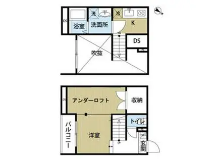 LA・VENUS (ワンルーム/1階)の間取り写真