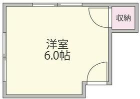 BLUE TERRACE(ワンルーム/1階)の間取り写真