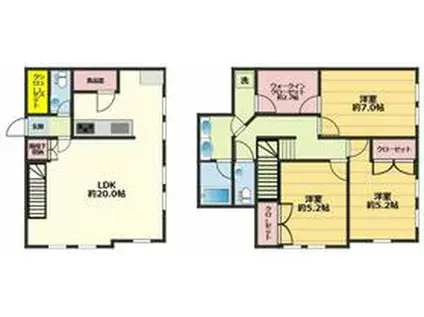 凛樹Ｏｆｆｅｎ(3SLDK)の間取り写真