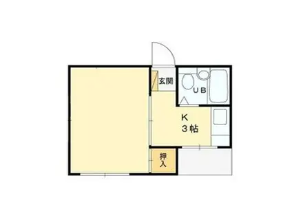 ブリリアンハイツ(1K/2階)の間取り写真