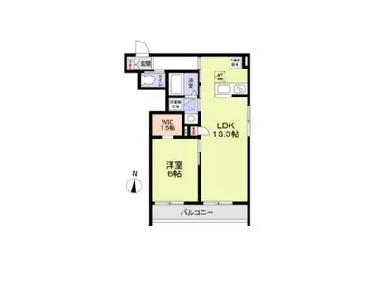 SPHYTS(1LDK/1階)の間取り写真