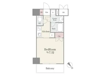 GRACE VILLA 御茶ノ水(1K/5階)の間取り写真