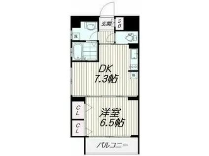 NAKAICHI.COMM(1DK/4階)の間取り写真