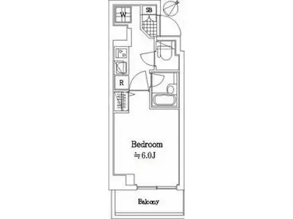 ラ・シード板橋若木(1K/3階)の間取り写真