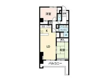 コパールーフ(2LDK/6階)の間取り写真