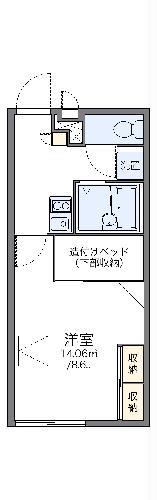 レオパレスフローラ(1K/2階)の間取り写真
