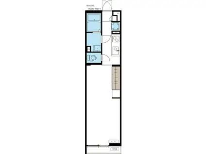 リブリ・グランディール西新井2(1K/2階)の間取り写真