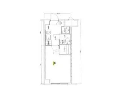 ハイツFK相模大野(1K/4階)の間取り写真