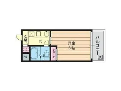 メゾン・ド・パルファン(1K/4階)の間取り写真