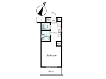 スカイコート新宿落合6(1K/4階)の間取り写真
