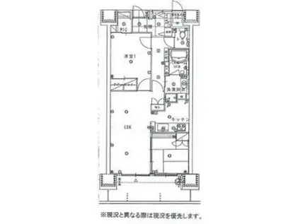 メゾン・セントラル(2LDK/6階)の間取り写真