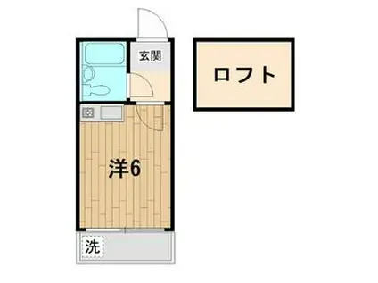 ライフピアトパーズ(ワンルーム/2階)の間取り写真