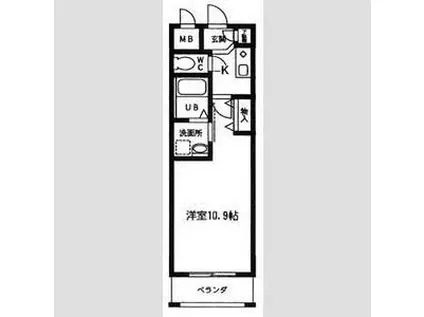 本州守山ビル(1K/4階)の間取り写真