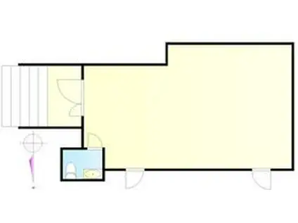 サンライズ須崎(ワンルーム/1階)の間取り写真