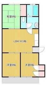 ダイドー2番館(3LDK/2階)の間取り写真