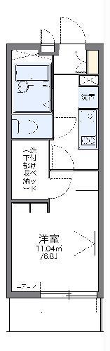 レオパレス大曽根駅前(1K/2階)の間取り写真