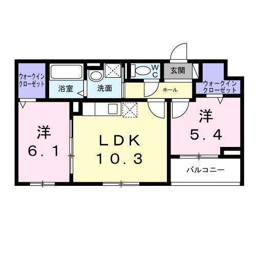 大阪メトロ長堀鶴見緑地 門真南駅 徒歩12分 3階建 新築(2LDK/2階)の間取り写真