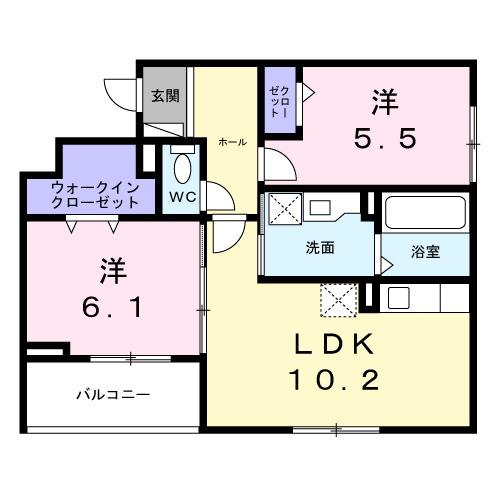 大阪メトロ長堀鶴見緑地 門真南駅 徒歩12分 3階建 新築(2LDK/3階)の間取り写真