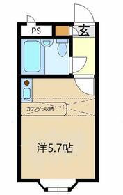 ベルピア・上大岡第1(ワンルーム/1階)の間取り写真