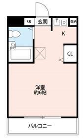 プチハビタナカヤマンション(ワンルーム/3階)の間取り写真