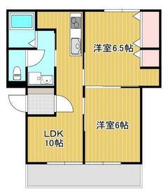 マンション司Ⅰ(2LDK/1階)の間取り写真