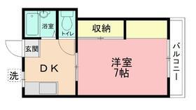 湘南コーポ(1K/2階)の間取り写真