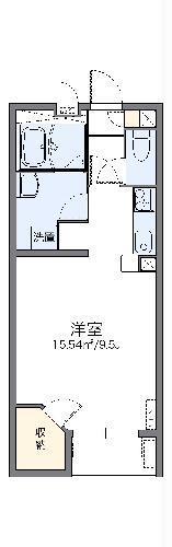 レオネクストグランパール久住(1K/2階)の間取り写真