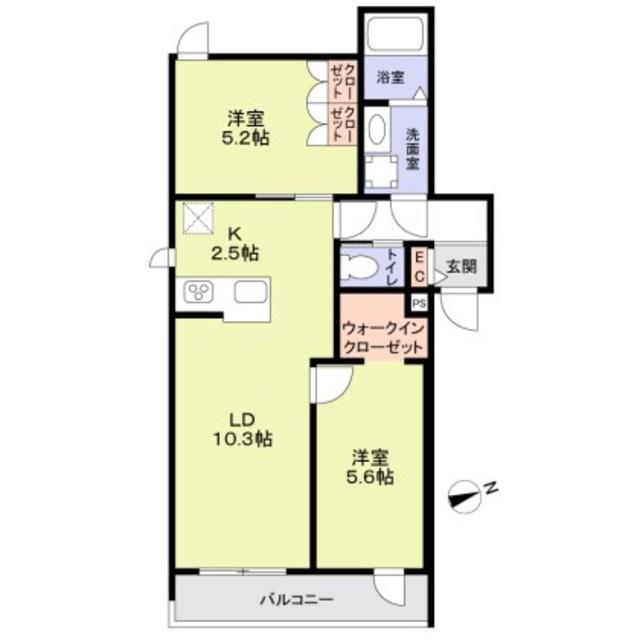 FORESTMAISONKOMAGOME(2LDK/1階)の間取り写真