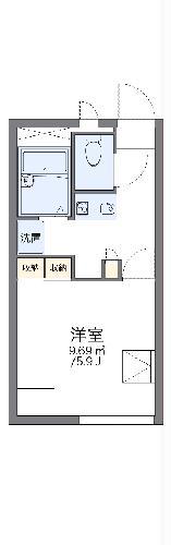 レオパレスカーサエスペランサ(1K/2階)の間取り写真