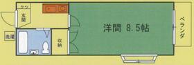 サンハイツ大野(1K/2階)の間取り写真